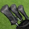 Golf Head Covers, Driver Headcover Golf Club Head Cover PU Leather Classic Black (Hybrid) view 4