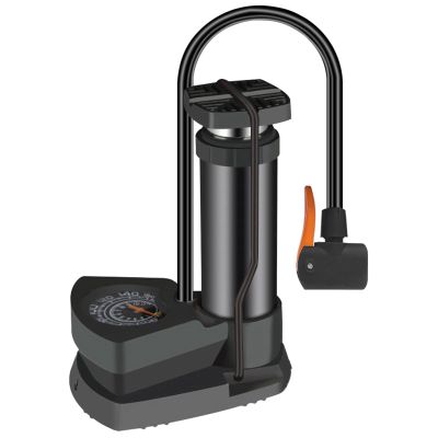Bike Pump with Gauge Portable 160PSI Bicycle Pump Bike Pump 7 inch Bicycle Hand Pump Mini Bike Tire Pump Universal Floor Bike Pump for car, Motorcycle and Bike Black