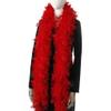 Larryhot 45g Fluffy Turkey Red Feather Boas Bulk for Party Decor,2Yards view 1