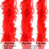 Larryhot 45g Fluffy Turkey Red Feather Boas Bulk for Party Decor,2Yards view 4