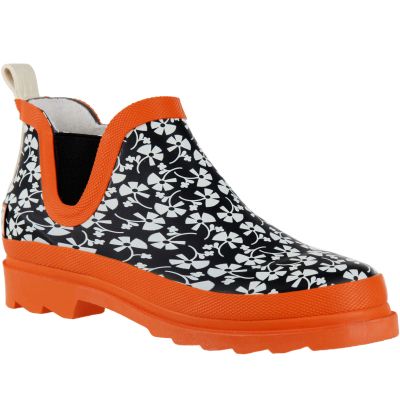 Regatta Women's Wellington Boots Rain Shoe, Parsley Black Orange, 5