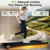 AKLUER Walking Pad with Incline, Walking Treadmills for Home, 2.5 HP Under Desk Treadmill Small with Remote Control, Walking Pad Small Treadmill with LED Display view 2