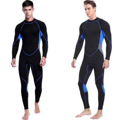 3mm Neoprene Wetsuit Full Body Long Sleeve Diving Suit UV Protection Thermal Suit for Water Sports