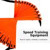 Agile Speed Training Kit 19ft Flat Ladder Athletic Training Ladder, 10pcs Disc Cones for Athletic Training (orange) view 4
