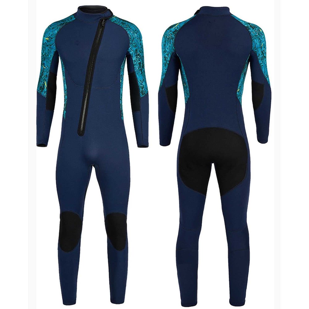 3mm Neoprene Full Wetsuits for Men Stretch Full Body Diving Suits Long Sleeve Thermal Suit for Water Sports