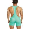 SEOBEAN TAUWELL Mens Sexy Fitness Wrestling Leotard Singlet Bodysuit 9704 (9709 Green, X-Large) view 2
