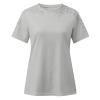 NaRHbrg Womens Sexy T-Shirts Stand Collar Lace Patchwork Shirts Casual Hollow Out Blouse Flower Petal Sleeve Button Tops view 3