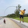 OSCCAR 2.1M 2.4M 2.7M 3.0M 3.6M Fishing Fish Black Fishing Rod M Power High Carbon Spinning Fishing Stick Sea Rod (Color : 2.4 m) view 3