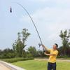 OSCCAR 2.1M 2.4M 2.7M 3.0M 3.6M Fishing Fish Black Fishing Rod M Power High Carbon Spinning Fishing Stick Sea Rod (Color : 2.4 m) view 4
