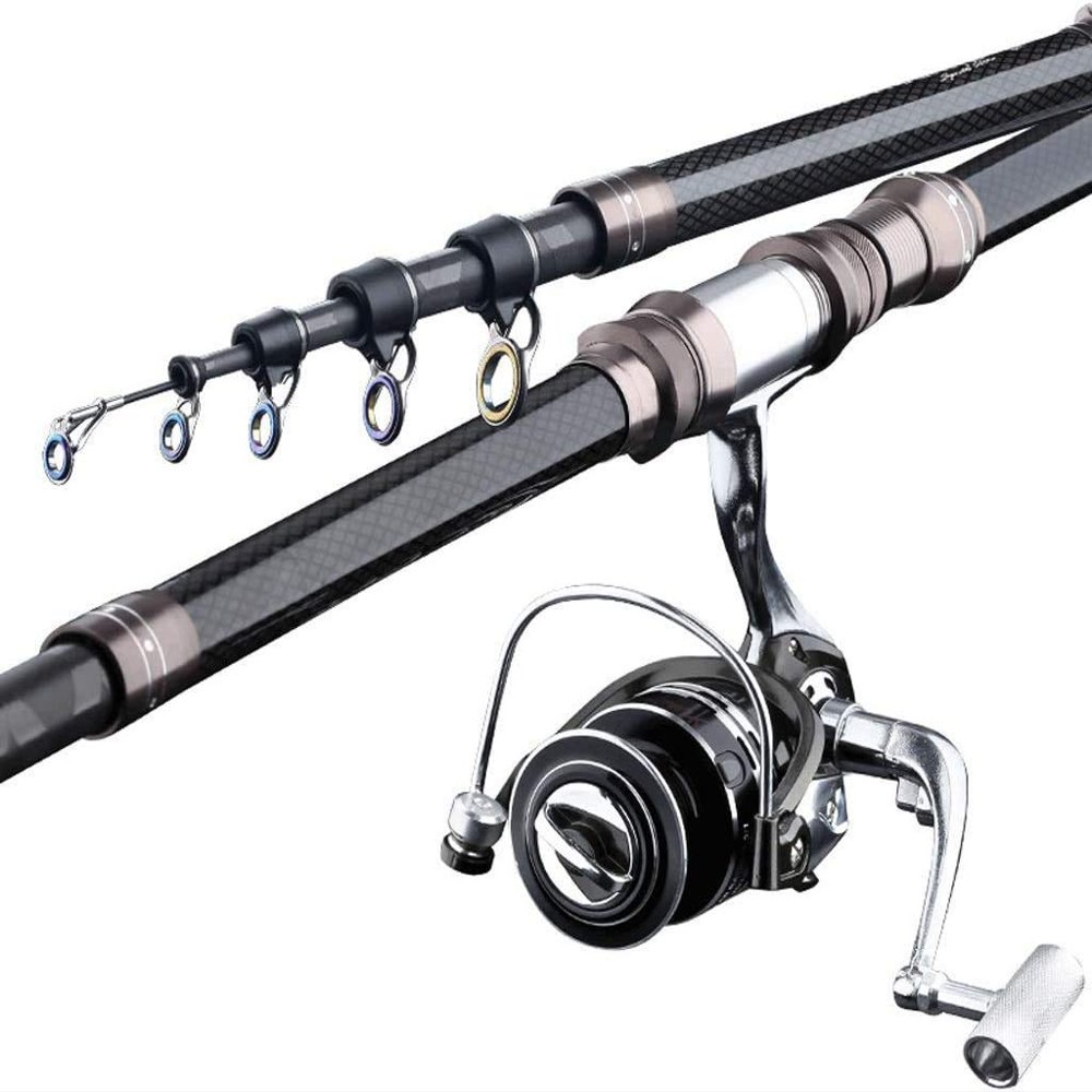 OSCCAR Telescopic Fishing Rod Kit Fishing Rod Sea Rod Carbon Super Hard Long Shot Rod Fishing Rod Sea Fishing Throwing Rod Set Fishing Pole (Size : 3.0 Meters)