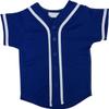 DIGITMON Kids Baseball Jersey Button Down Premium Hip Hop T Shirts Uniform Navy White for 12y Teenagers view 3