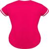 DIGITMON Women's Baseball Softball Jersey Button Down Premium Hip Hop T Shirts Uniform HOTPINKWHITE, Small view 4