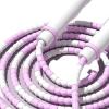 Segmented Jumping Rope, Segmented Jumping Rope Adjustable Untangled Beaded Flexible PP Plastic for Kids (Purple view 3