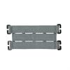 TAXATM Molle Patch Panel with Laser Cutting Loop, Molle Patch Display Holder for Backpack,6X3.2 Mini Patch Board Include American Flag Patch (1 pcs Grey) view 2