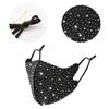 2 pcs Masquerade Mask for Women Fashion Reusable Rhinestone music festival mask For Lady Sequin Glitter Bling Face Mask Breathable Reusable Washable view 2