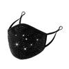 2 pcs Masquerade Mask for Women Fashion Reusable Rhinestone music festival mask For Lady Sequin Glitter Bling Face Mask Breathable Reusable Washable view 3
