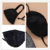 2 pcs Masquerade Mask for Women Fashion Reusable Rhinestone music festival mask For Lady Sequin Glitter Bling Face Mask Breathable Reusable Washable view 4