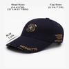 Marotow Baseball Cap for Men, Baseball Hat for Women, Cotton Baseball Cap with Metal Star Badge (Navy Blue) view 2