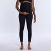 Motherhood Maternity Women's Essential Stretch Full Length Secret Fit Over The Belly Pregnancy Legging-2 Pack, Black/Navy, Medium view 2