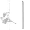 750mm Chrome Extension for 45mm Dance Pole Fitness Spinning Exercise Silver view 2