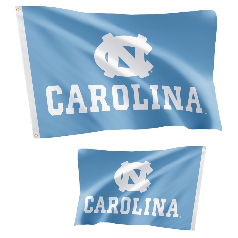 Desert Cactus University of North Carolina Flag Double Sided UNC Chapel Hill Tar Heels Banners 100% Polyester Indoor Outdoor 3x5 feet Flags (Double Sided - Flag 5)