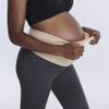 Motherhood Maternity Women's Essential Stretch Full Length Secret Fit Over The Belly Pregnancy Legging-2 Pack, Black/Charcoal, Medium view 3