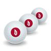 Duquesne University Secondary Logo Novelty Golf Balls 3 Pack view 1