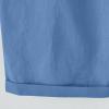 Uillui Women's Casual Comfy Loose Cotton Linen Shorts Elastic Waist Plus Size Casual Beach Shorts Knee Length Bermuda Shorts view 3