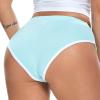 Uillui Women's Workout Booty Shorts Soft Stretch Fitness Sports Yoga Cheeky Shorts Comfy Biker Running Gym Sweat Shorts Sky Blue view 3