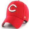 '47 MLB Team Color Primary Logo MVP Adjustable Hat, Adult One Size Fits All - Cincinnati Reds - Red view 1