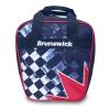 Brunswick Spark Single Tote Bowling Bag (Checkered Flag) view 1