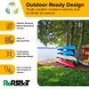 ReRackiT - Poly Kayak Storage Rack Freestanding Kayak Racks For Outdoor Storage, Garage Or Indoors - Heavy Duty Holder For Kayaks - Stand For SUP - Canoe Rack (4 Level (Holds 4 Crafts)) view 3