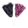 Anderson's Premium Metallic Black and Pink Foil School Spirit Shakers Cheerleader Pom Poms Sports Football Basketball Homecoming Squad Team Party Dance Club Performance Celebration Pack of 6 view 1