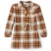 The Children's Place,Long Sleeve Plaid Fall Fashion Dress,HAY Stack,Small (5/6) view 1