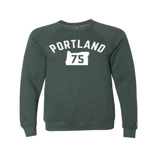 SUPPORTER SUPPLY CO. Portland Soccer Forest Green Crewneck Sweatshirt (Large)