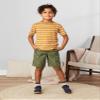 Simple Joys by Carter's Boy's Shorts, Pack of 2, Green/Grey, 4 view 2