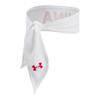 Under Armour unisex-adult Tie Headband, 101 WHITE, OSFA view 2
