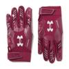 Under Armour Men's F9 Nitro Football Gloves, (609) Maroon/Sedona Red/Metallic Silver, X-Large view 1