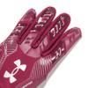 Under Armour Men's F9 Nitro Football Gloves, (609) Maroon/Sedona Red/Metallic Silver, X-Large view 2