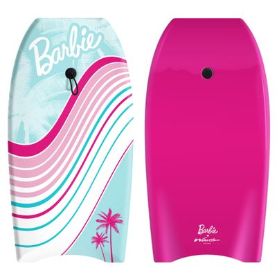 Barbie Signature 36in Bodyboard by Wavestorm | Graphic top Deck with high Density Slick Bottom | for Kids and Adults |Foam Construction with Accessories |,Light Blue