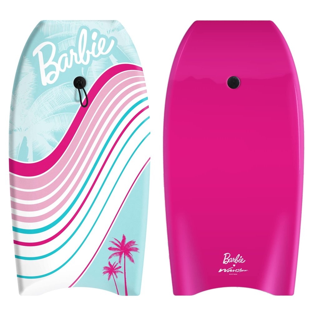 Barbie Signature 36in Bodyboard by Wavestorm | Graphic top Deck with high Density Slick Bottom | for Kids and Adults |Foam Construction with Accessories |,Light Blue