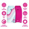 Barbie Signature 36in Bodyboard by Wavestorm | Graphic top Deck with high Density Slick Bottom | for Kids and Adults |Foam Construction with Accessories |,Light Blue view 4