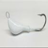 10 Banana Painted Jig Head Blackfish Striper Walleye Lure Ultra Point Hook-White 1/2oz