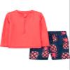 Simple Joys by Carter's Boy's Swimsuit Trunk and Rashguard, Navy Pineapple, 18M view 1