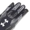 Under Armour Men's F9 Nitro Football Gloves, (001) Black/Castlerock/Metallic Silver, XX-Large view 2