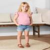 Simple Joys by Carter's Girl's Shorts, Pack of 2, Dark Denim/Light Denim, 5 view 2