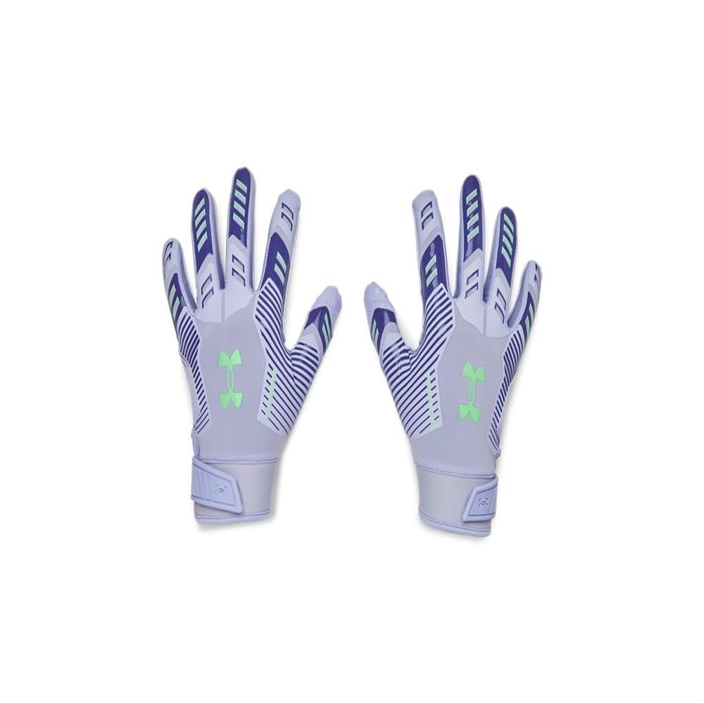 Under Armour Women's F9 Nitro Football Gloves, (539) Celeste/Starlight/Matrix Green, X-Large