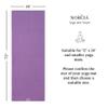 NORCIA Yoga Towel, Non Slip Hot Yoga Mat Towel with Corner Pockets, Mat-Sized 24" x 72", 100% Microfiber Sweat Absorbent, Perfect for Hot Yoga, Bikram, Pilates and Yoga Mats (Purple) view 2