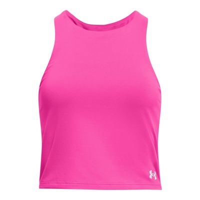 Under Armour Girls' Motion Crop Tank Top, 652 Pink, YMD