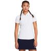 Under Armour Women's Playoff Short Sleeve Polo, (100) White/Halo Gray/Halo Gray, X-Large view 1